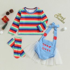 Baby Girls Childs Play Chucky Halloween Costume